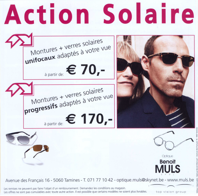 3 offres de réduction sur les lunettes dans votre magasin Optique Muls